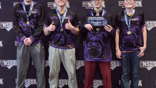 Bridgeport Mario Cart team Division 3 State Champions