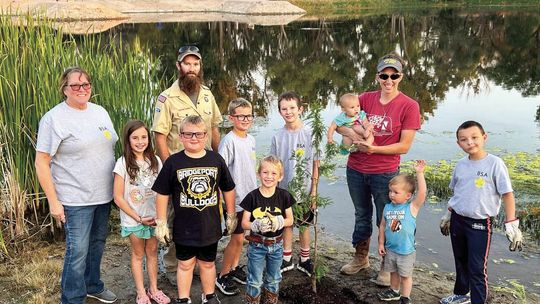 Bridgeport Scouts plant trees