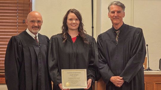 Jenifer Gompert invested as Morrill County Court Clerk Magistrate