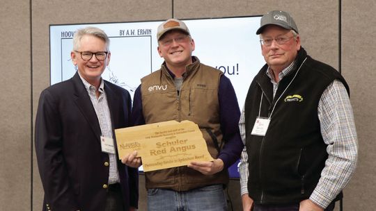 Schuler Red Angus honored for commitment to community and education