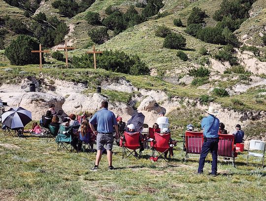 Area residents attended the Chimney Rock Faith Theater on Saturday morning