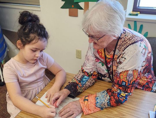 Celebrating foster grandparents at Bridgeport Elementary