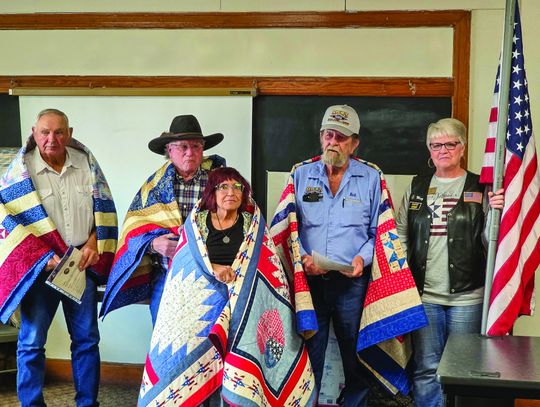 Four receive Quilts of Valor in Broadwater