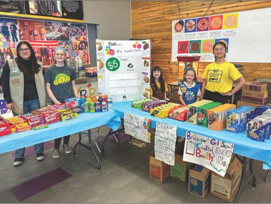 Girl Scout cookie booth big success