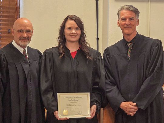 Jenifer Gompert invested as Morrill County Court Clerk Magistrate