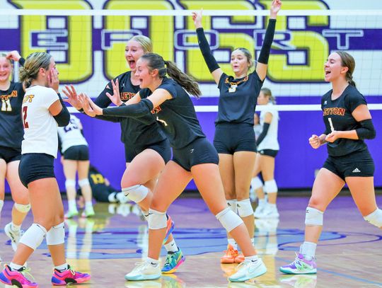 Leyton remains unbeaten on volleyball court, football team to host Potter-Dix