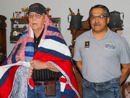 Local man receives Quilt of Valor in ceremony