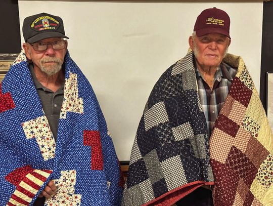 Two Broadwater men honored with Quilts