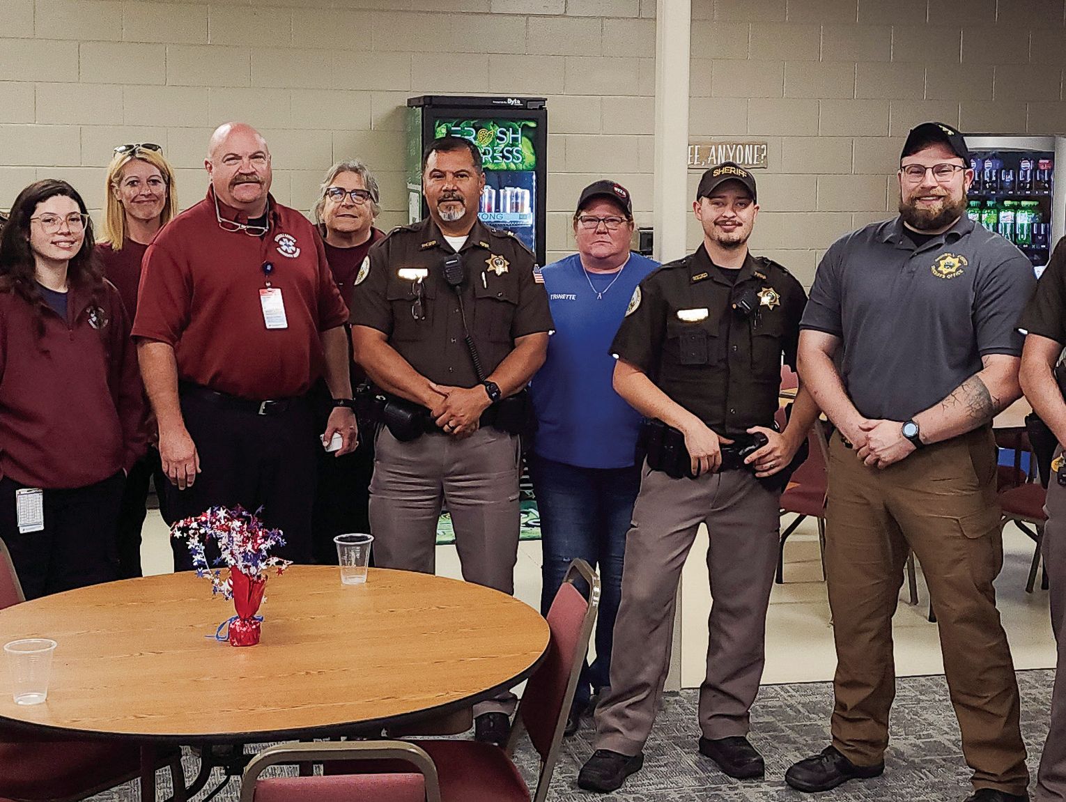 Area first responders were honored at a reception at the Prairie Winds ...