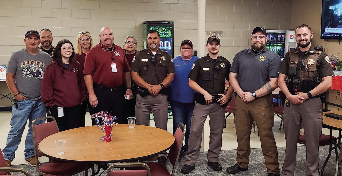 Area first responders were honored at a reception at the Prairie Winds Community Center on Patriot’s Day