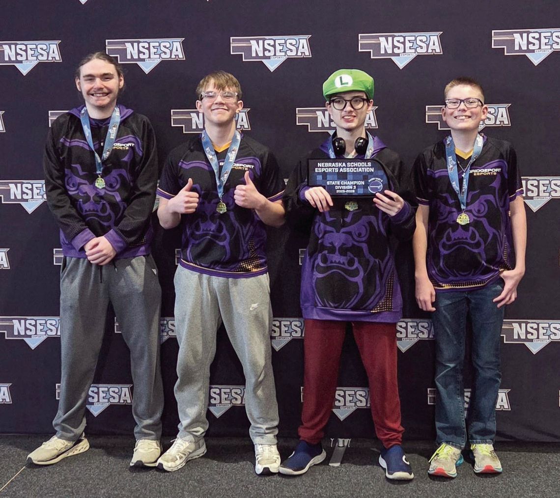 Bridgeport Mario Cart team Division 3 State Champions