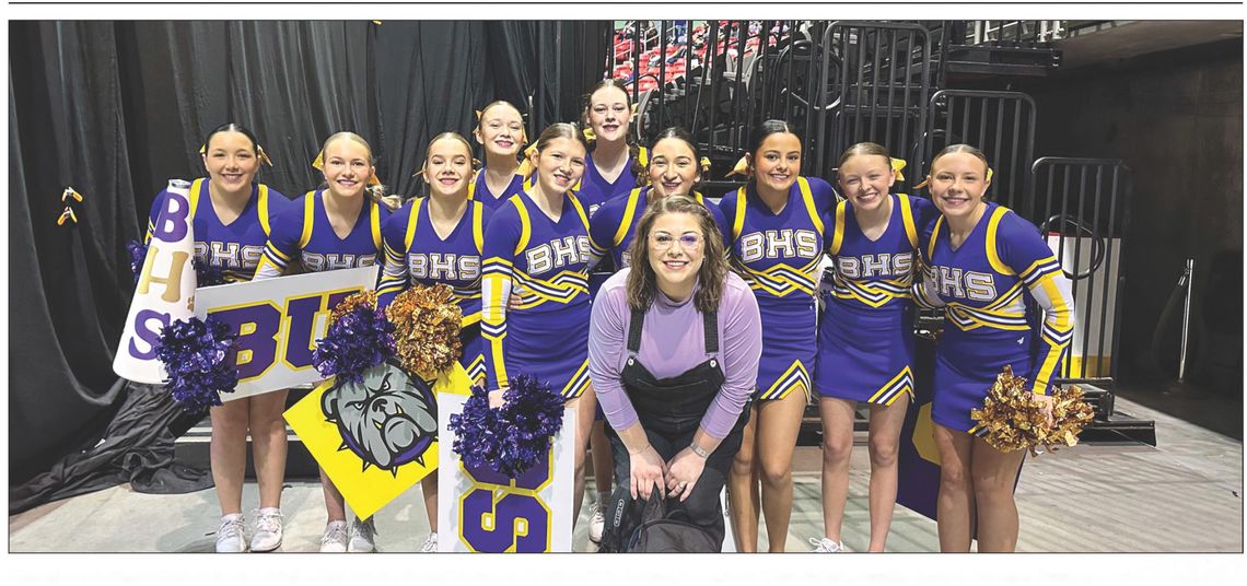 Bulldog cheerleaders earn 7th at state championships