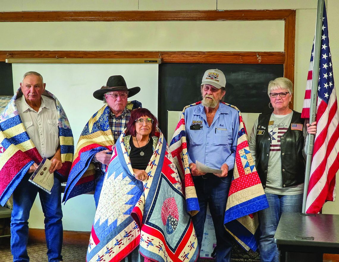 Four receive Quilts of Valor in Broadwater
