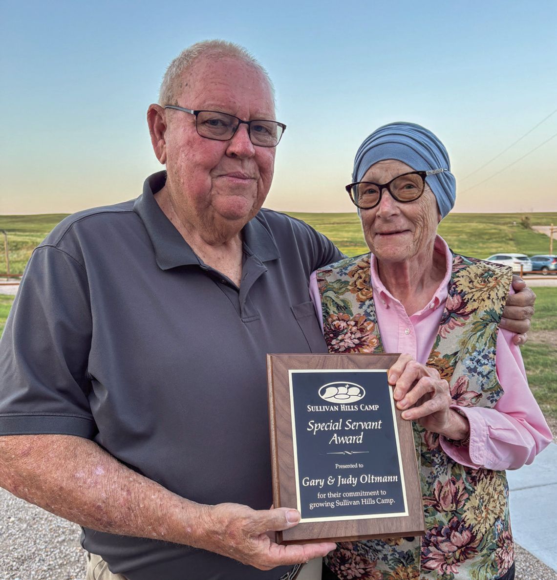 Gary and Judy Oltmann were recently recognized at the annual Sullivan Hills Dinner for their years of service and contributions to the organization