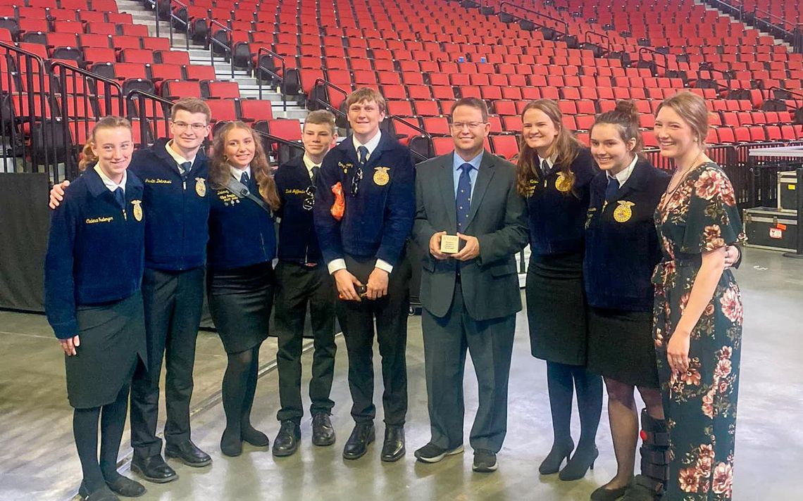 Lambert earns Cornerstone Award at 95th FFA Convention