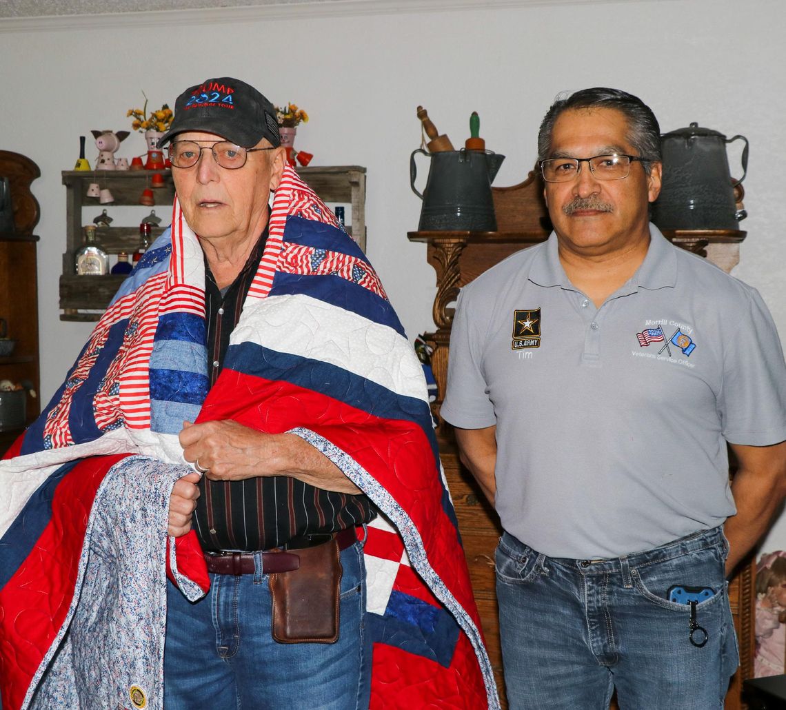 Local man receives Quilt of Valor in ceremony