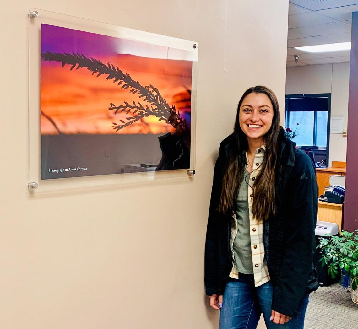 Photograph by former Bridgeport student displayed on State FFA plaque