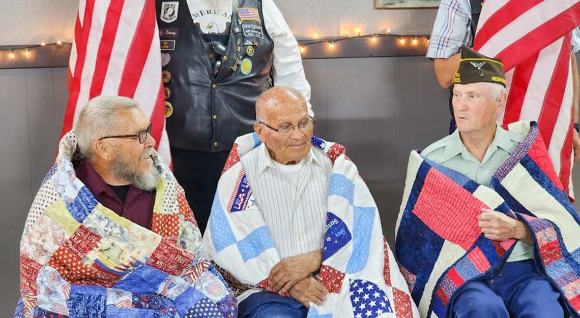 Quilts of Valor awarded