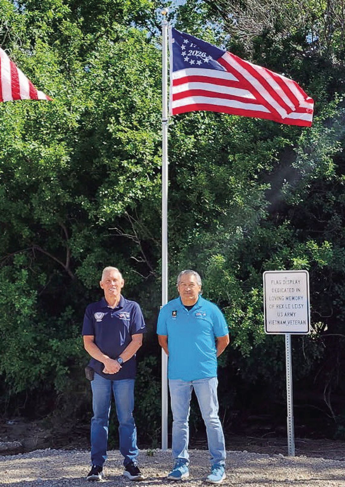 Shawn Weibert, left, and Tim Marquez with the Morrill County Veterans Service Office