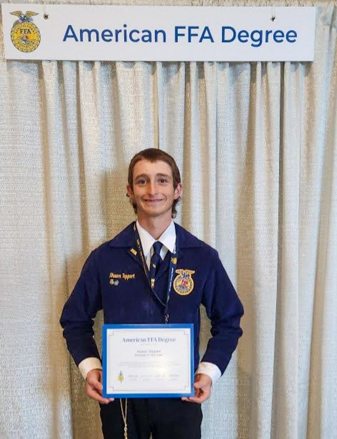 Teppert earns American FFA Degree