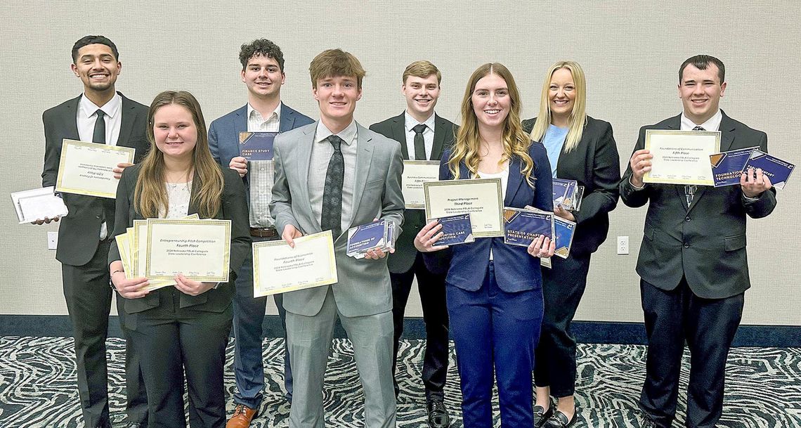 	UNK students win numerous awards, including top chapter, at state FBLA conference